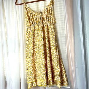 Floral open back mini dress